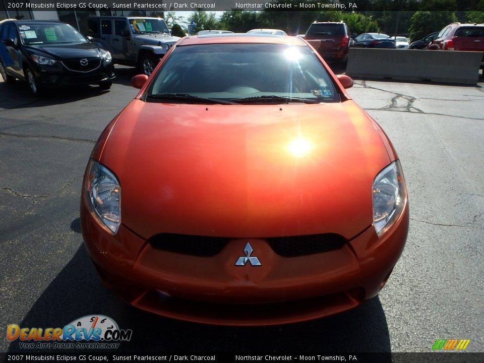 2007 Mitsubishi Eclipse GS Coupe Sunset Pearlescent / Dark Charcoal Photo #16