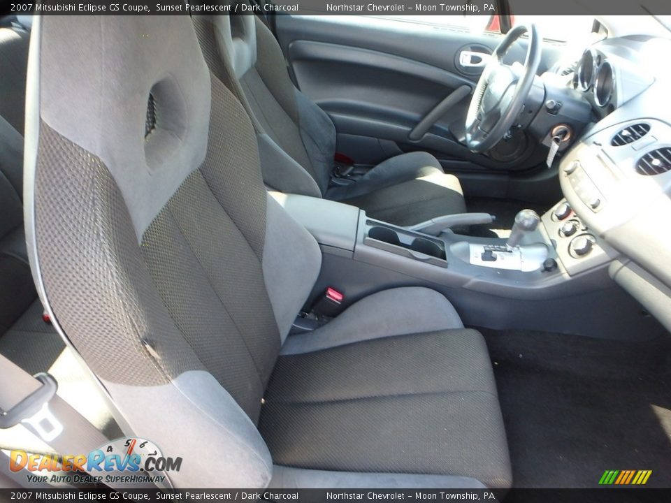 2007 Mitsubishi Eclipse GS Coupe Sunset Pearlescent / Dark Charcoal Photo #17