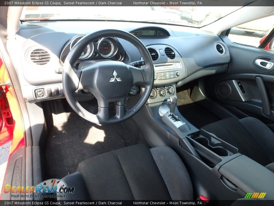2007 Mitsubishi Eclipse GS Coupe Sunset Pearlescent / Dark Charcoal Photo #23
