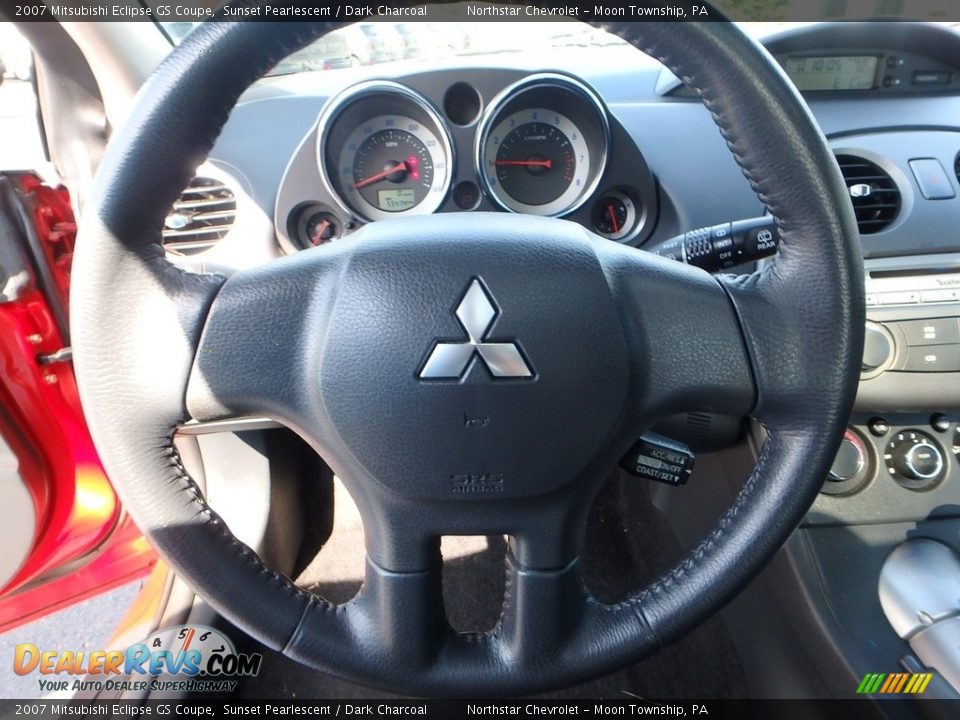 2007 Mitsubishi Eclipse GS Coupe Sunset Pearlescent / Dark Charcoal Photo #27