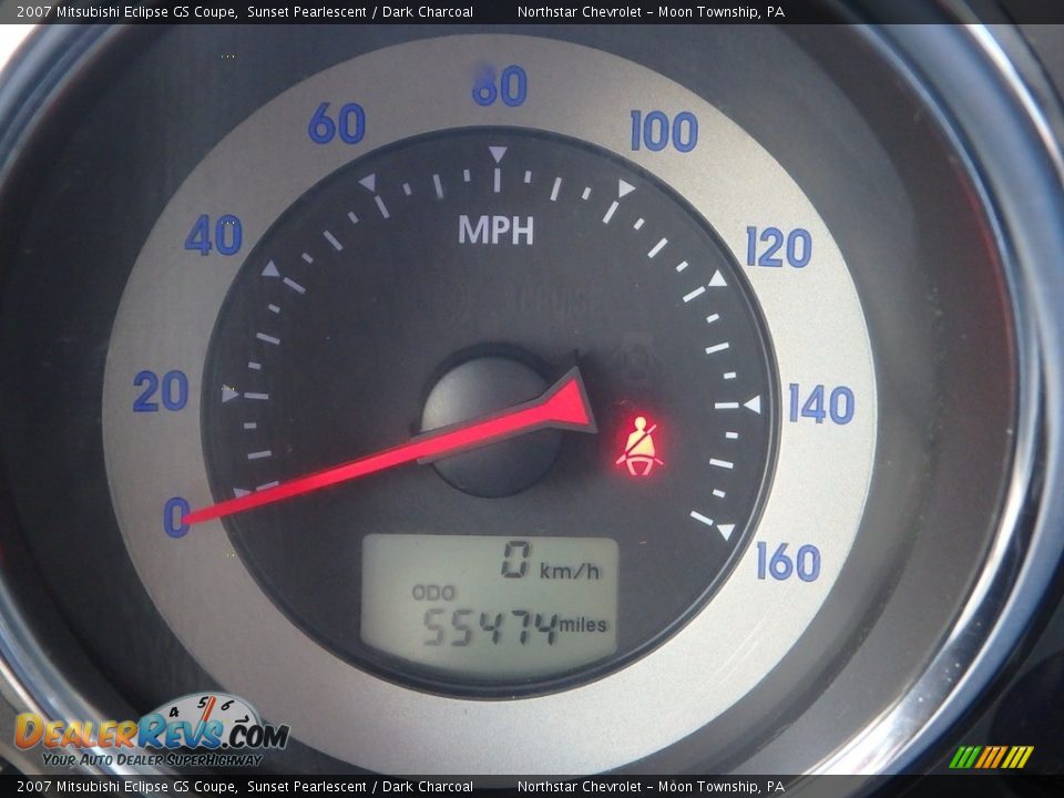2007 Mitsubishi Eclipse GS Coupe Sunset Pearlescent / Dark Charcoal Photo #30