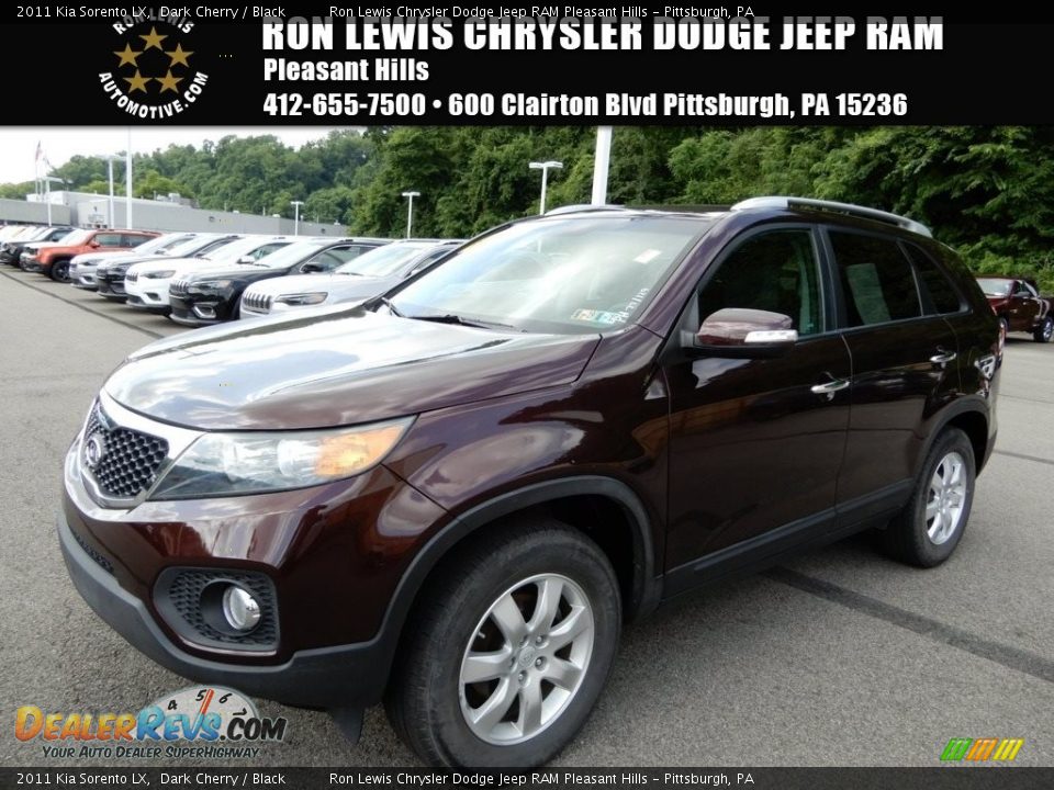 2011 Kia Sorento LX Dark Cherry / Black Photo #1