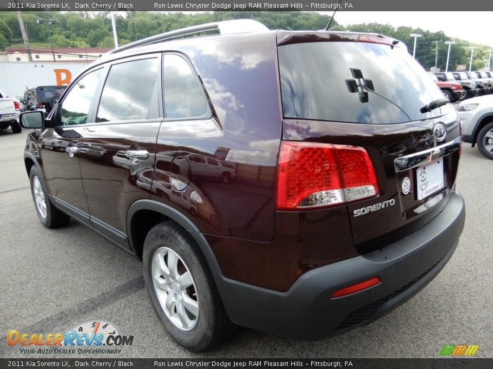 2011 Kia Sorento LX Dark Cherry / Black Photo #3