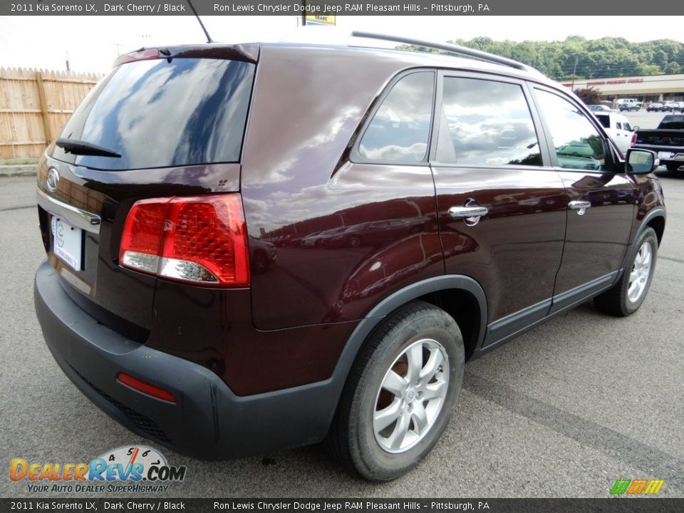 2011 Kia Sorento LX Dark Cherry / Black Photo #6