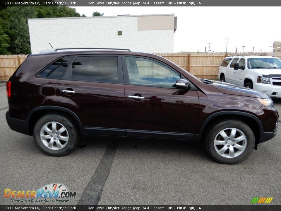 2011 Kia Sorento LX Dark Cherry / Black Photo #7