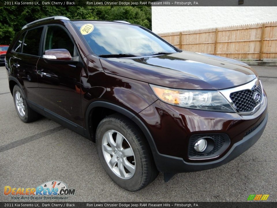 2011 Kia Sorento LX Dark Cherry / Black Photo #8