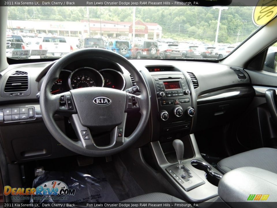 2011 Kia Sorento LX Dark Cherry / Black Photo #13