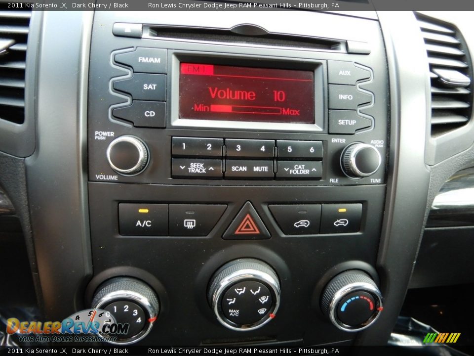 2011 Kia Sorento LX Dark Cherry / Black Photo #19