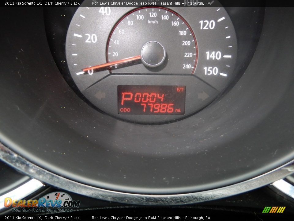 2011 Kia Sorento LX Dark Cherry / Black Photo #20