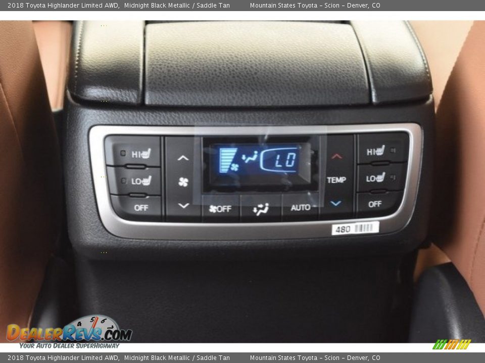 2018 Toyota Highlander Limited AWD Midnight Black Metallic / Saddle Tan Photo #17