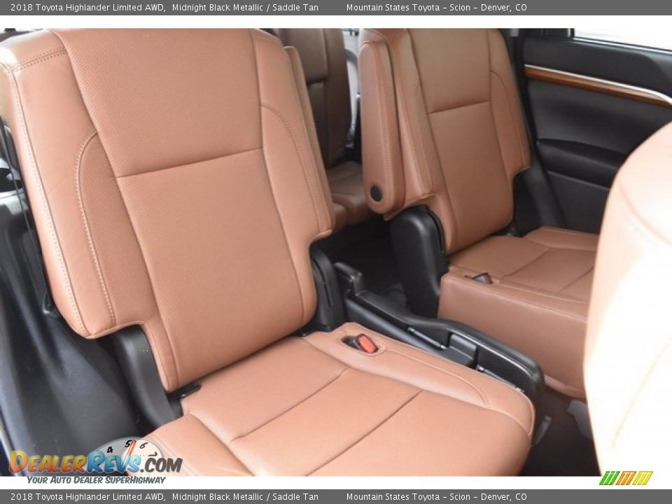2018 Toyota Highlander Limited AWD Midnight Black Metallic / Saddle Tan Photo #20