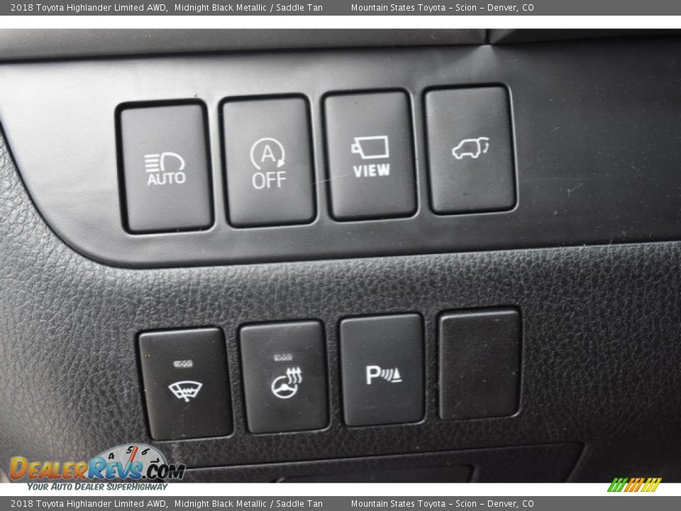 2018 Toyota Highlander Limited AWD Midnight Black Metallic / Saddle Tan Photo #29