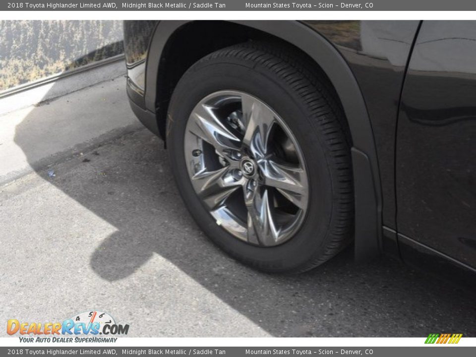 2018 Toyota Highlander Limited AWD Midnight Black Metallic / Saddle Tan Photo #35