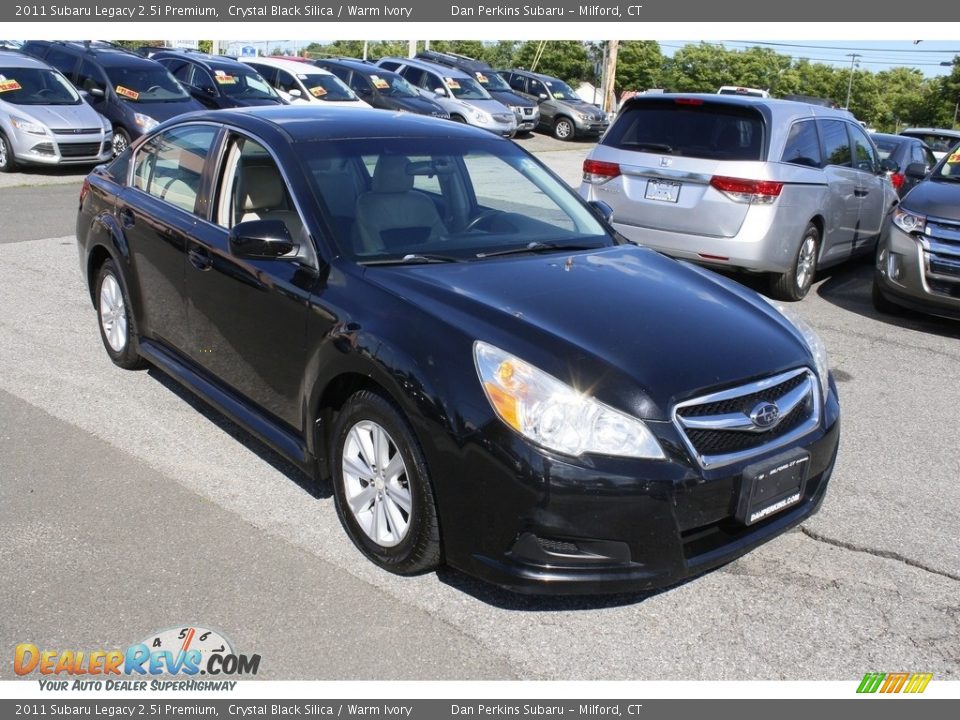 2011 Subaru Legacy 2.5i Premium Crystal Black Silica / Warm Ivory Photo #1