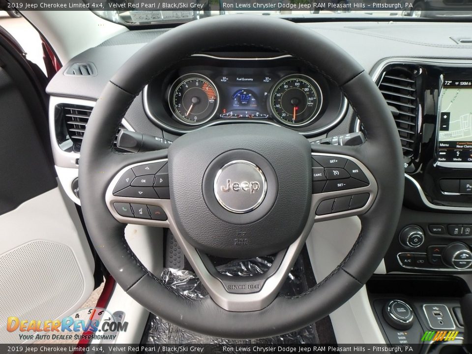 2019 Jeep Cherokee Limited 4x4 Velvet Red Pearl / Black/Ski Grey Photo #20