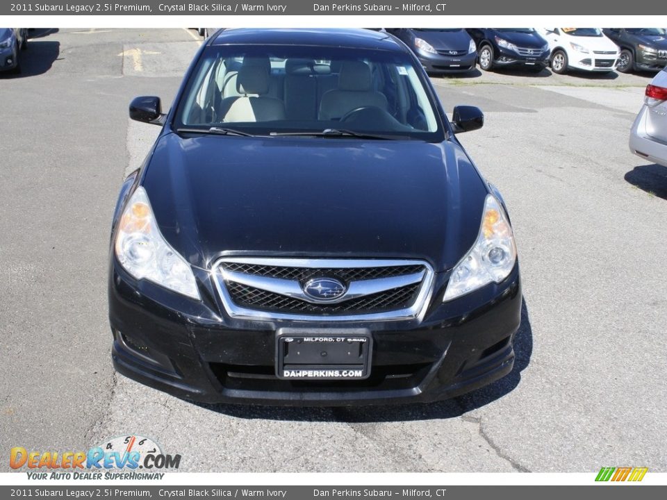 2011 Subaru Legacy 2.5i Premium Crystal Black Silica / Warm Ivory Photo #2