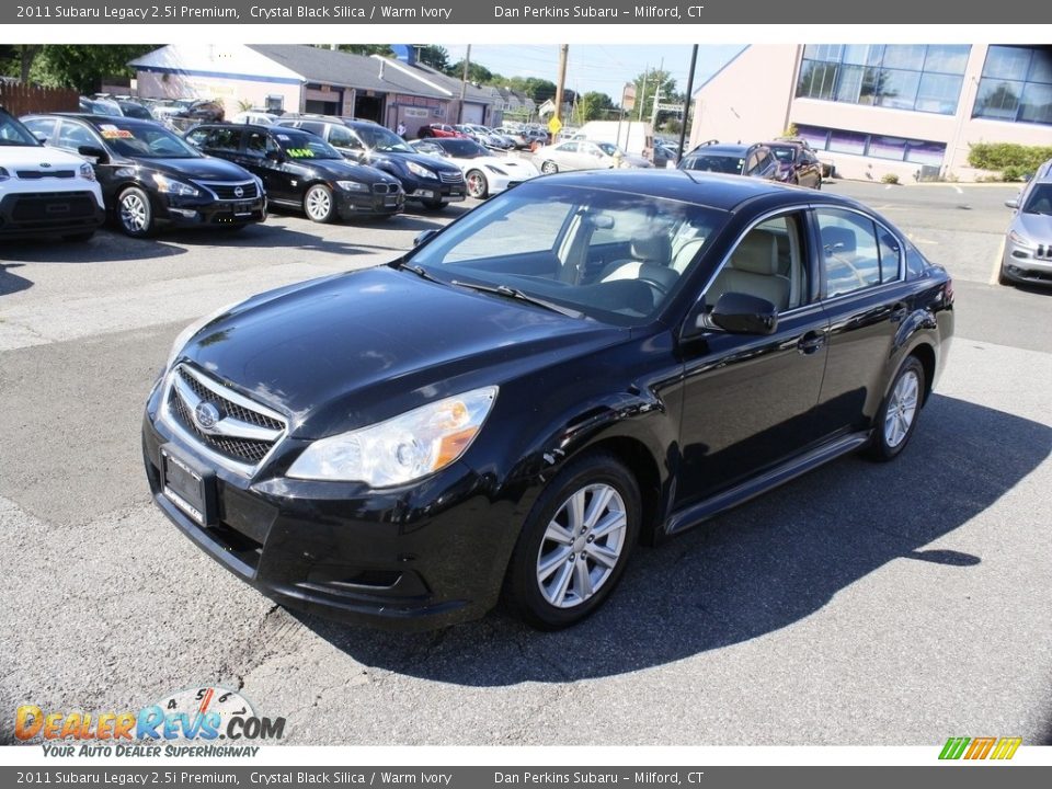 2011 Subaru Legacy 2.5i Premium Crystal Black Silica / Warm Ivory Photo #3