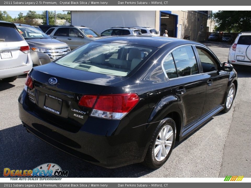 2011 Subaru Legacy 2.5i Premium Crystal Black Silica / Warm Ivory Photo #6