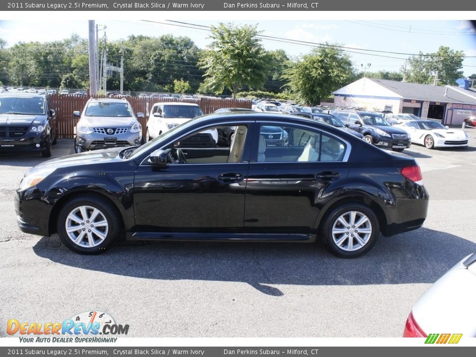 2011 Subaru Legacy 2.5i Premium Crystal Black Silica / Warm Ivory Photo #11