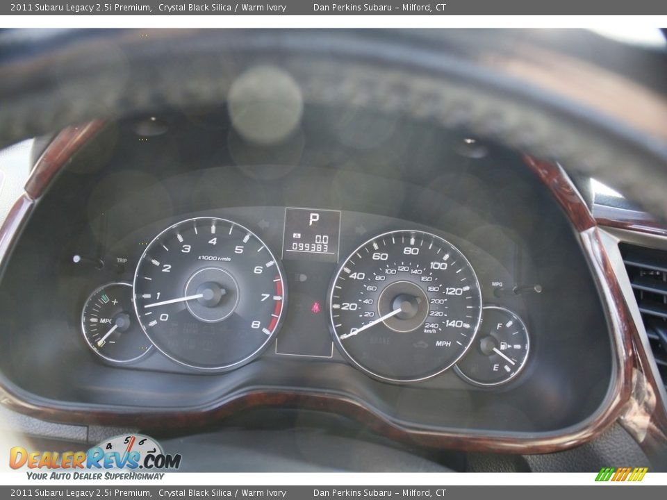 2011 Subaru Legacy 2.5i Premium Crystal Black Silica / Warm Ivory Photo #12