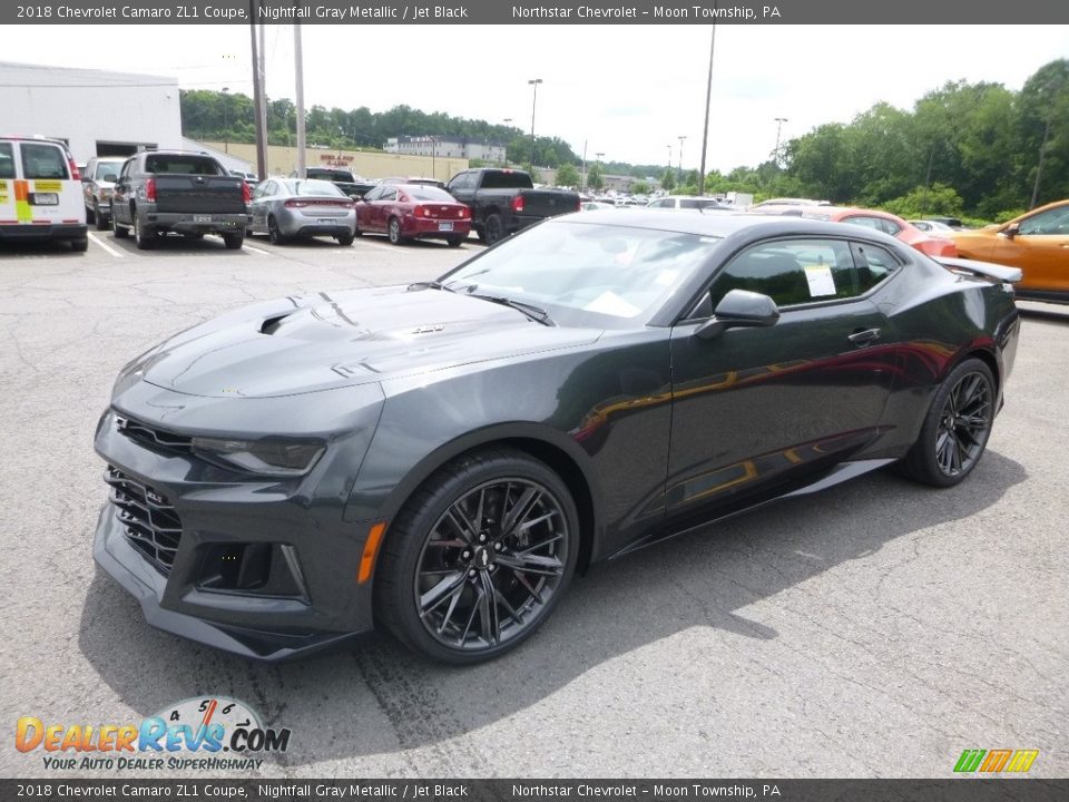 2018 Chevrolet Camaro ZL1 Coupe Nightfall Gray Metallic / Jet Black Photo #1