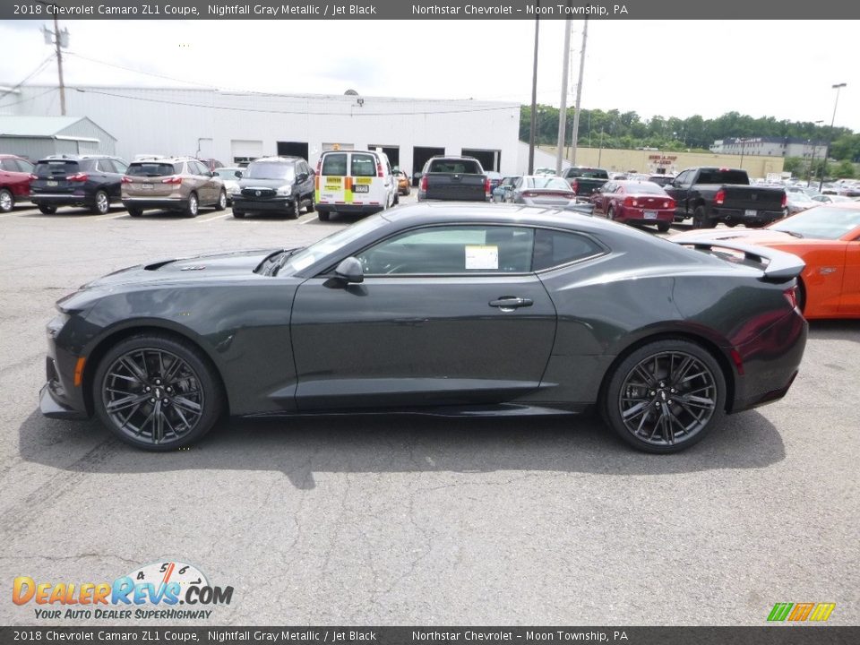 2018 Chevrolet Camaro ZL1 Coupe Nightfall Gray Metallic / Jet Black Photo #2