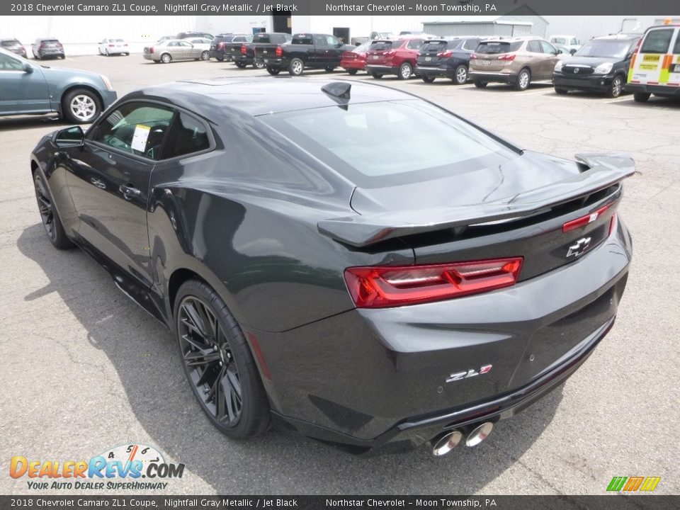 2018 Chevrolet Camaro ZL1 Coupe Nightfall Gray Metallic / Jet Black Photo #3