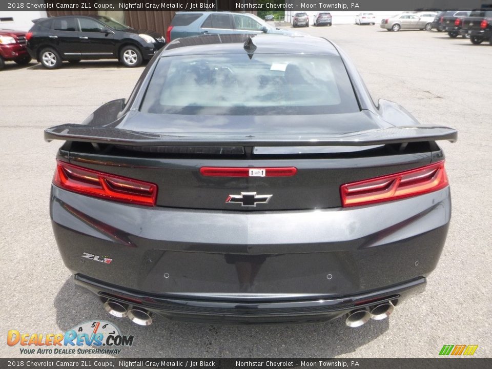 2018 Chevrolet Camaro ZL1 Coupe Nightfall Gray Metallic / Jet Black Photo #4