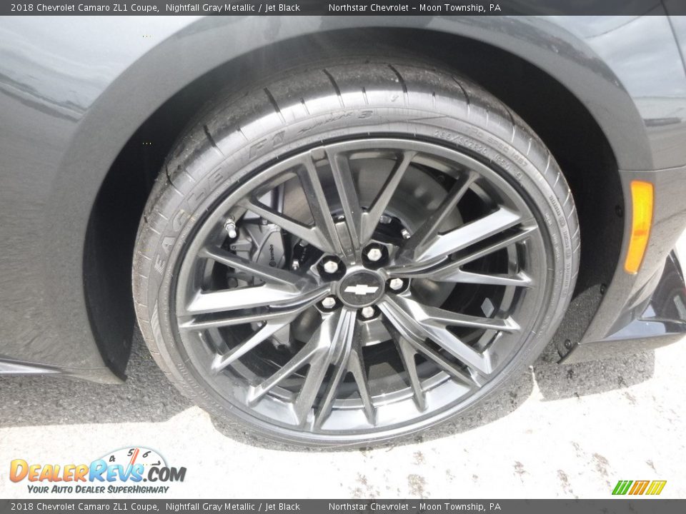 2018 Chevrolet Camaro ZL1 Coupe Nightfall Gray Metallic / Jet Black Photo #9