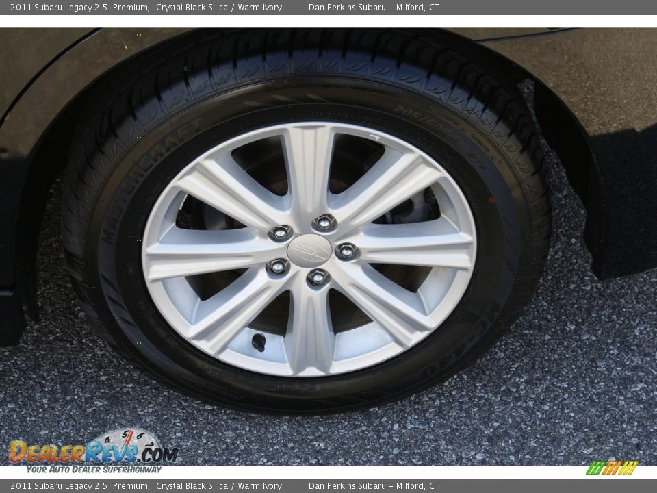2011 Subaru Legacy 2.5i Premium Crystal Black Silica / Warm Ivory Photo #22