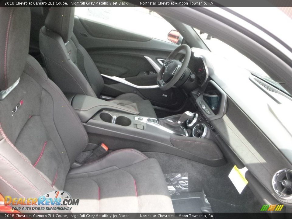 2018 Chevrolet Camaro ZL1 Coupe Nightfall Gray Metallic / Jet Black Photo #10