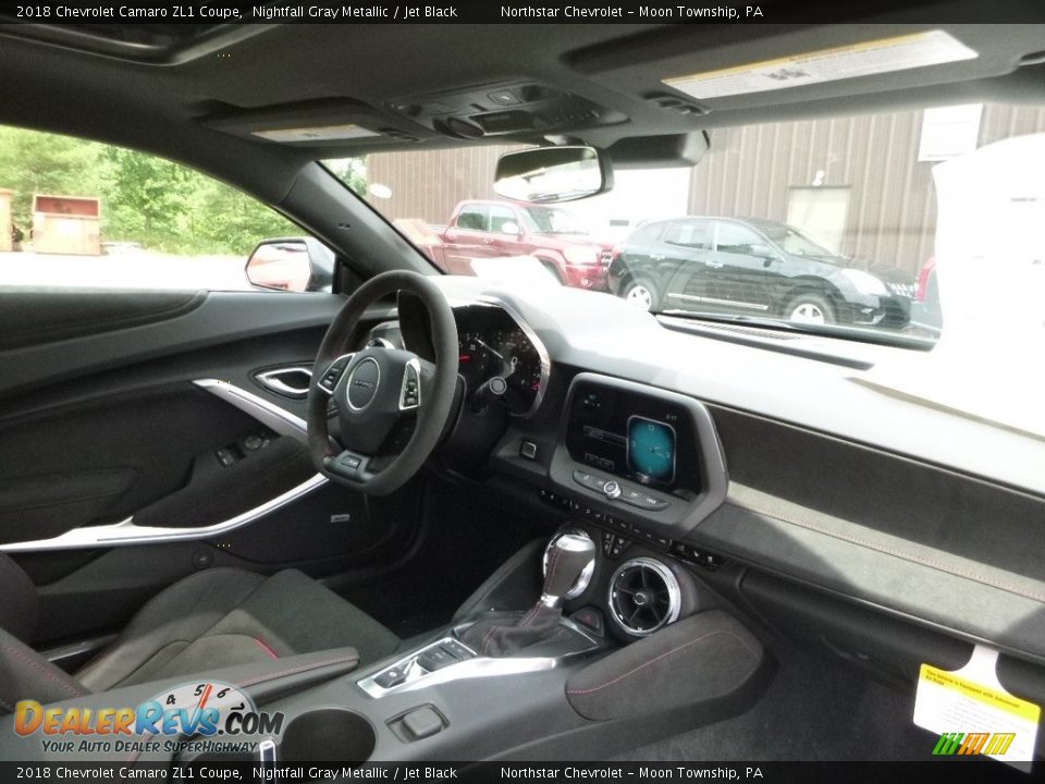 2018 Chevrolet Camaro ZL1 Coupe Nightfall Gray Metallic / Jet Black Photo #11