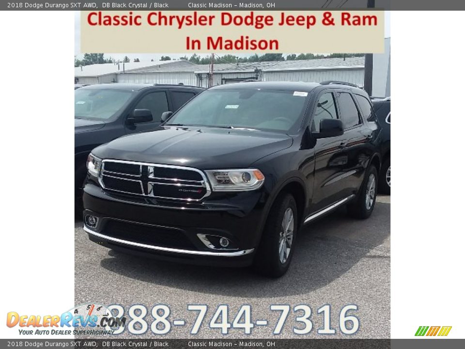 2018 Dodge Durango SXT AWD DB Black Crystal / Black Photo #1