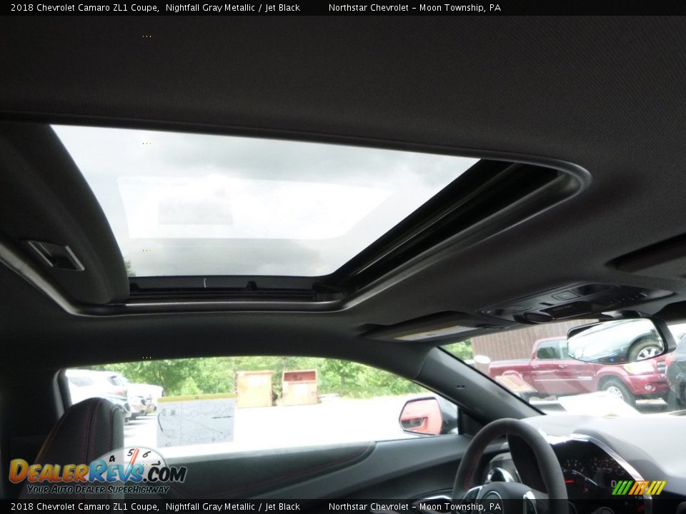 2018 Chevrolet Camaro ZL1 Coupe Nightfall Gray Metallic / Jet Black Photo #13