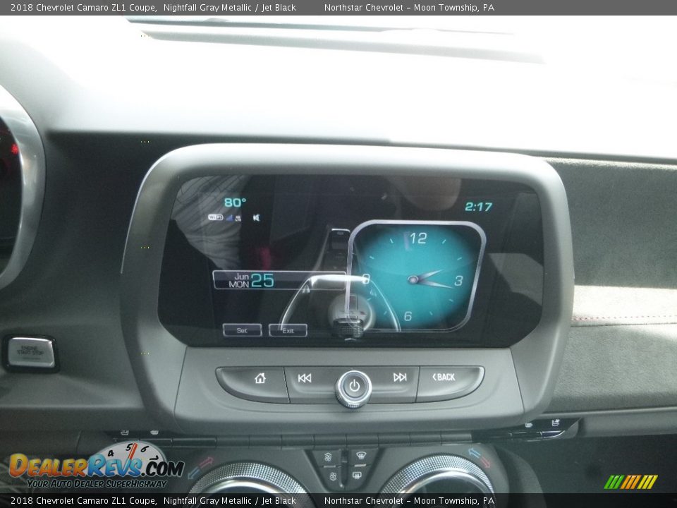 2018 Chevrolet Camaro ZL1 Coupe Nightfall Gray Metallic / Jet Black Photo #17