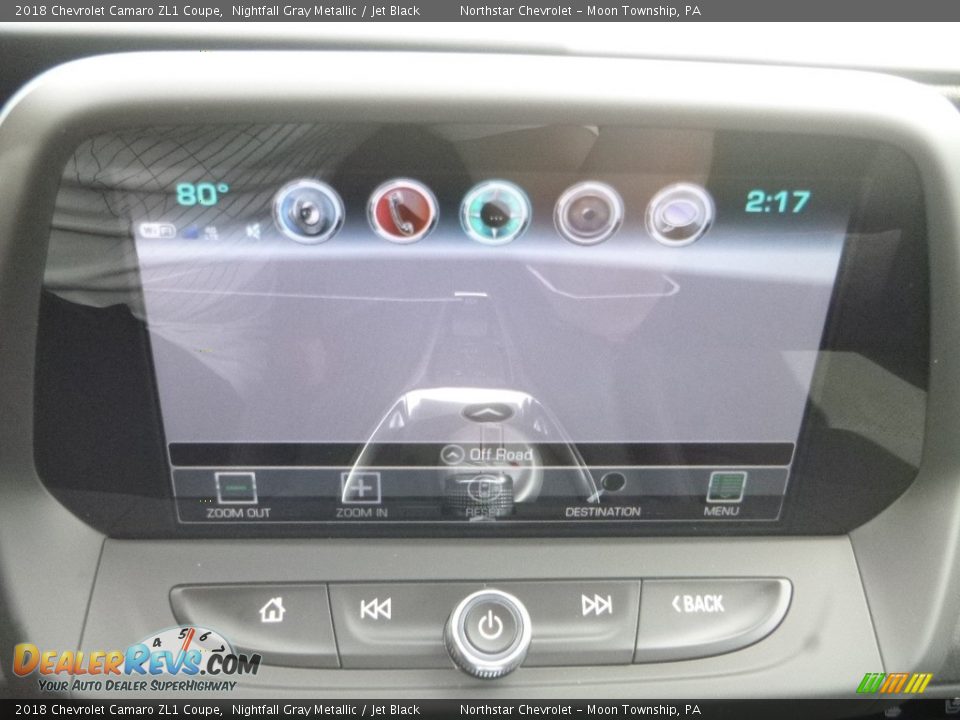 2018 Chevrolet Camaro ZL1 Coupe Nightfall Gray Metallic / Jet Black Photo #18