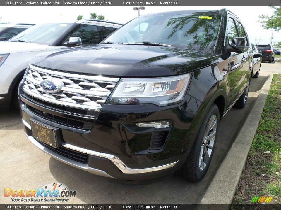 2018 Ford Explorer Limited 4WD Shadow Black / Ebony Black Photo #1