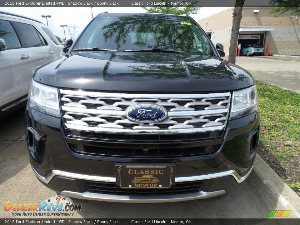 2018 Ford Explorer Limited 4WD Shadow Black / Ebony Black Photo #2