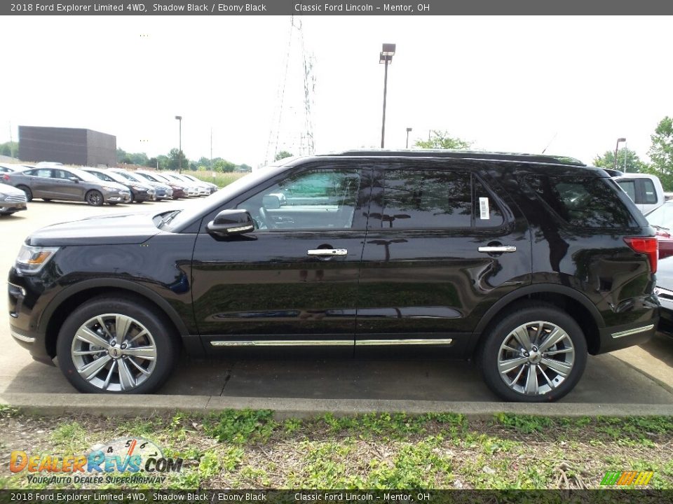 2018 Ford Explorer Limited 4WD Shadow Black / Ebony Black Photo #6