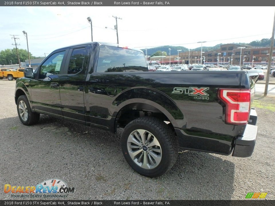 2018 Ford F150 STX SuperCab 4x4 Shadow Black / Black Photo #5