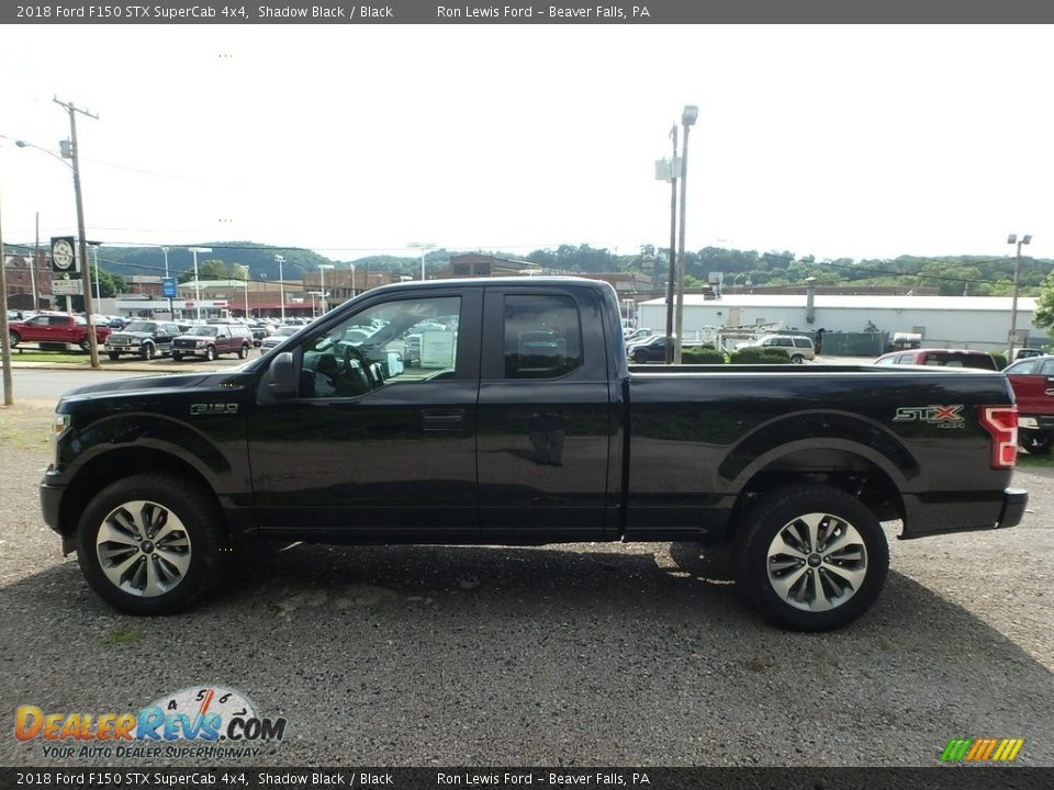 2018 Ford F150 STX SuperCab 4x4 Shadow Black / Black Photo #6