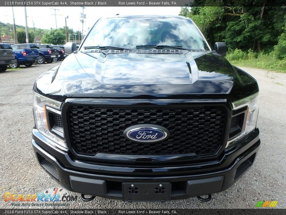 2018 Ford F150 STX SuperCab 4x4 Shadow Black / Black Photo #8