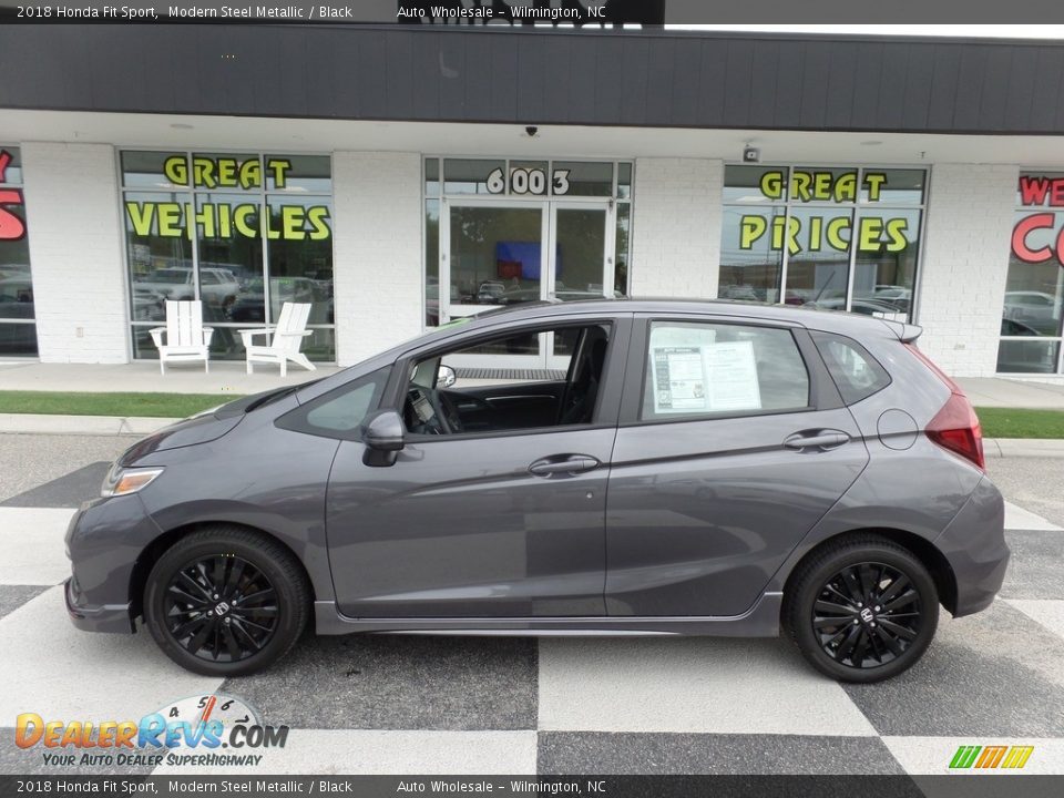 2018 Honda Fit Sport Modern Steel Metallic / Black Photo #1