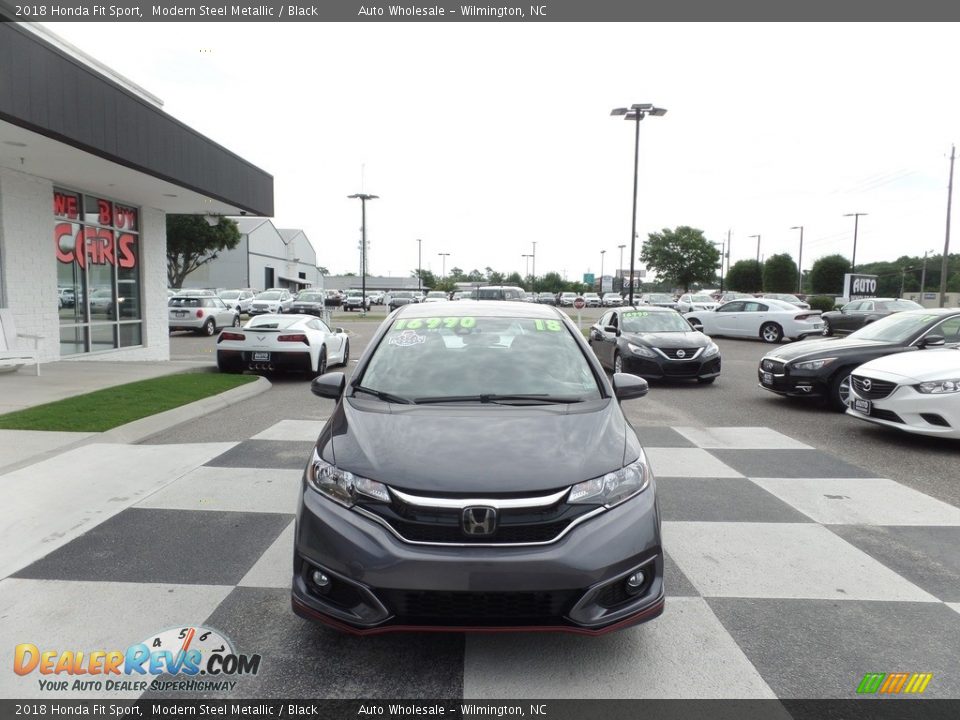 2018 Honda Fit Sport Modern Steel Metallic / Black Photo #2