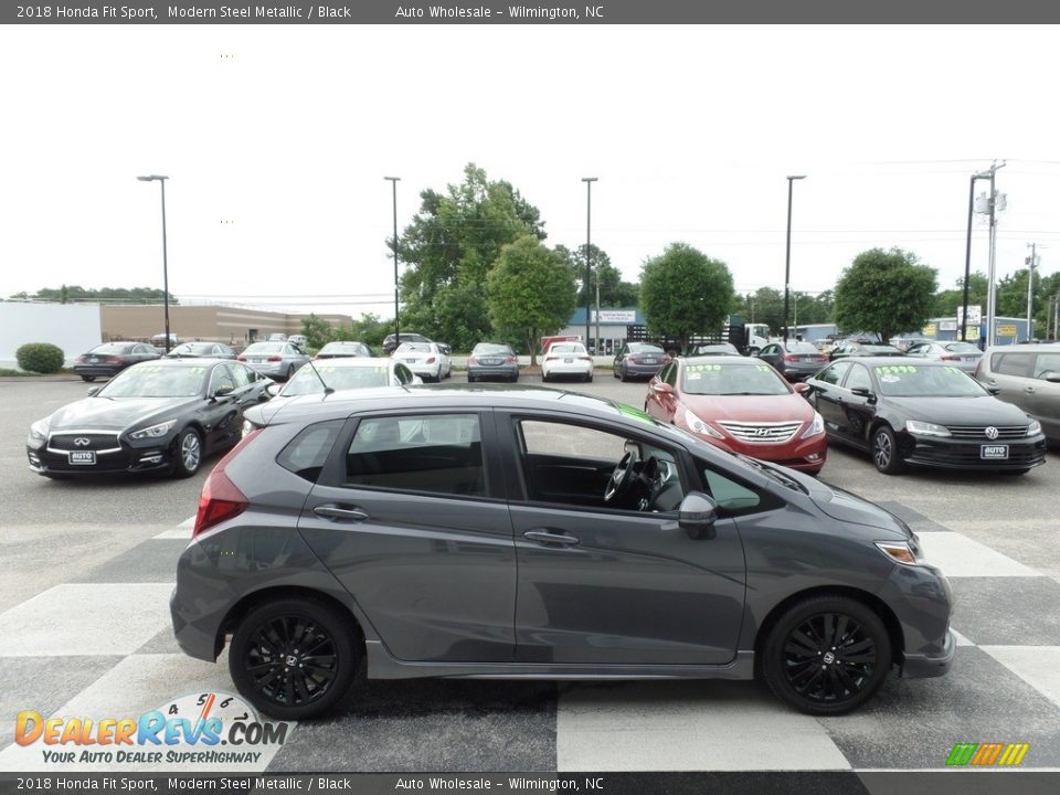 2018 Honda Fit Sport Modern Steel Metallic / Black Photo #3
