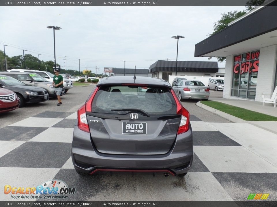 2018 Honda Fit Sport Modern Steel Metallic / Black Photo #4