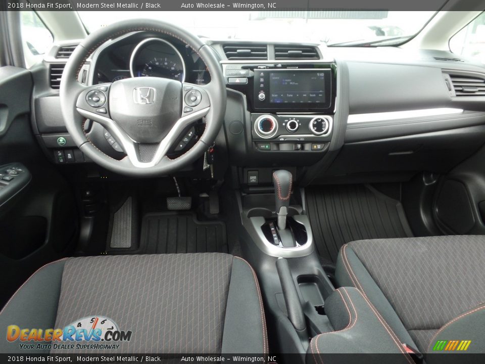 Black Interior - 2018 Honda Fit Sport Photo #15