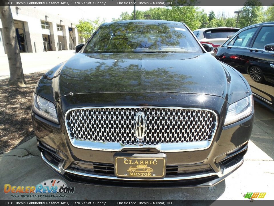 2018 Lincoln Continental Reserve AWD Black Velvet / Ebony Photo #2