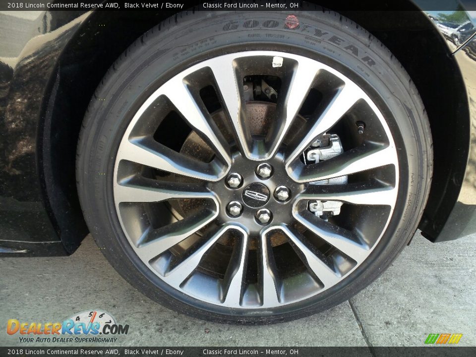 2018 Lincoln Continental Reserve AWD Black Velvet / Ebony Photo #6