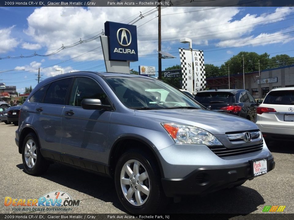 2009 Honda CR-V EX Glacier Blue Metallic / Gray Photo #1